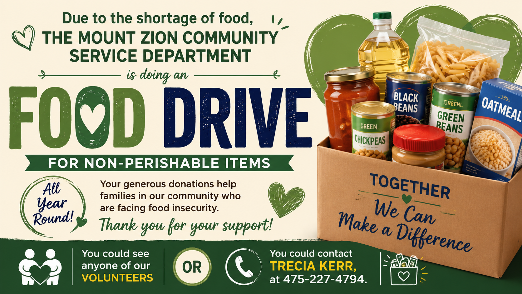 MTZ Community Service FOOD DRIVE