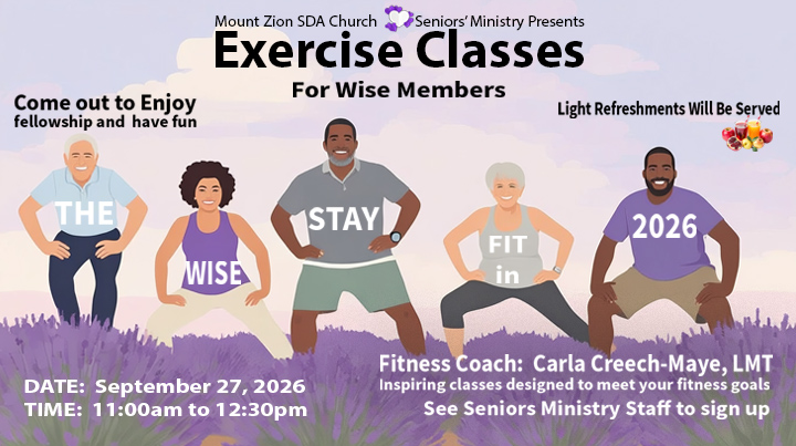 Seniors Exercise Flyer SEPT 27
